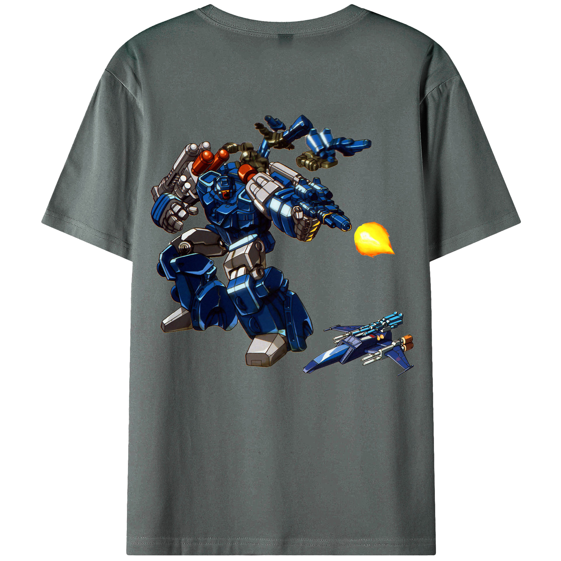 （画像用）  綿100％ メンズ半袖Tシャツ（バックプリント） 通気性